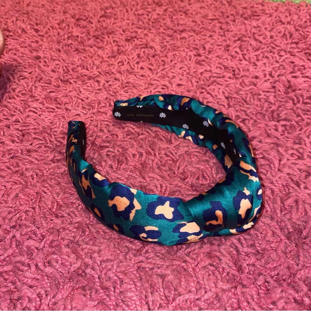 New Lele Sadoughi Leopard headband